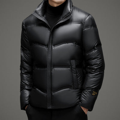 Abrigo Acolchado para Hombre Invierno - Chaqueta Térmica con Cuello Alto - Image 24