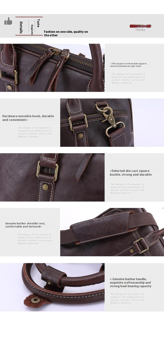 Maletín de Cuero para Hombre - Bolso Bandolera Profesional - Image 8