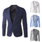 Blazer Casual Coreano Slim Fit Botón Único para Hombre