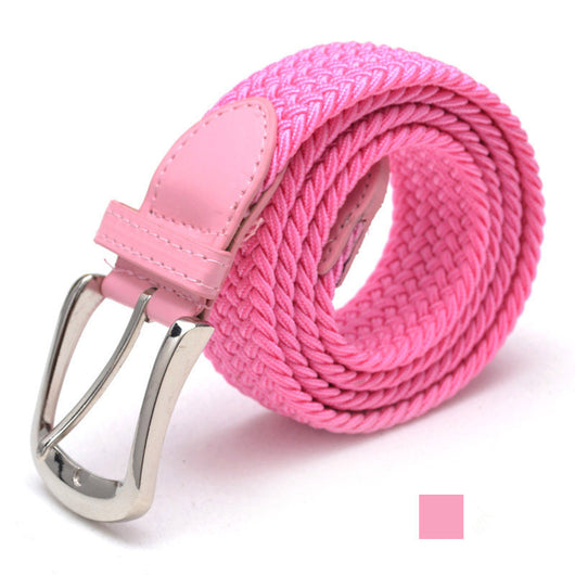 Cinturón Elástico Trenzado Unisex - Correa Extensible de Lona - Image 22