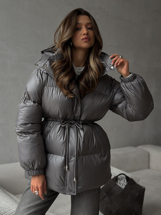 Chaqueta Térmica Acolchada con Capucha y Cierre - Image 18