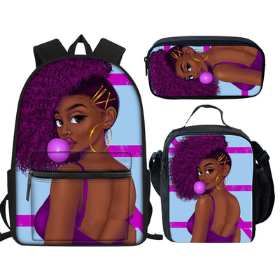 Mochila Escolar Multifuncional con Estampado Creativo para Niñas - Image 16