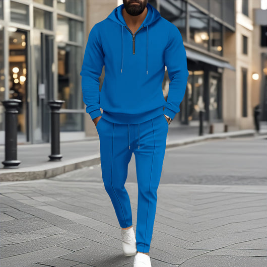Conjunto Deportivo Dos Piezas con Sudadera Texturizada y Pantalón Largo