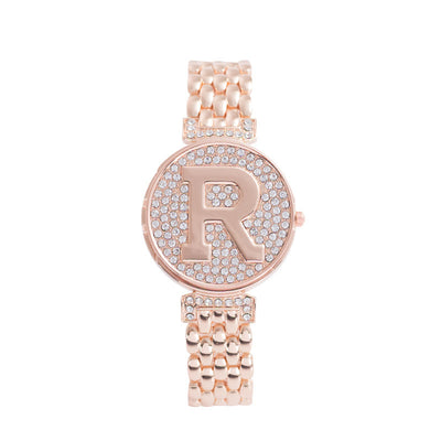 Reloj Pulsera Diamante Personalidad con Solapa Estilo Británico para Mujer - Image 3