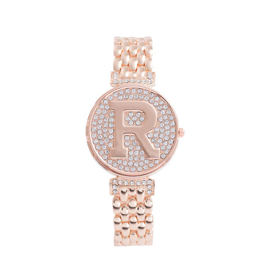 Reloj Pulsera Diamante Personalidad con Solapa Estilo Británico para Mujer - Image 3