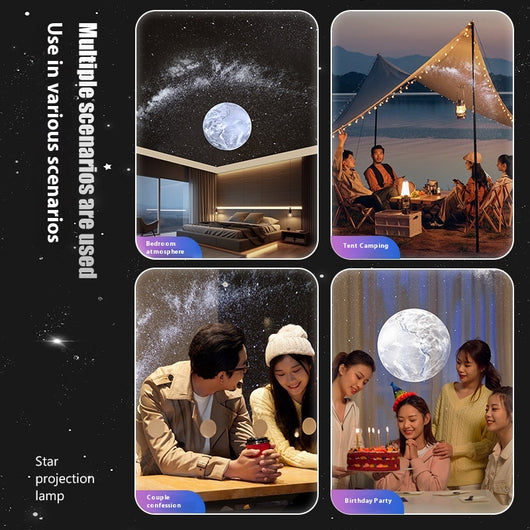 Lámpara Proyectora Bluetooth con Luz de Estrellas y Ruido Blanco - Image 4