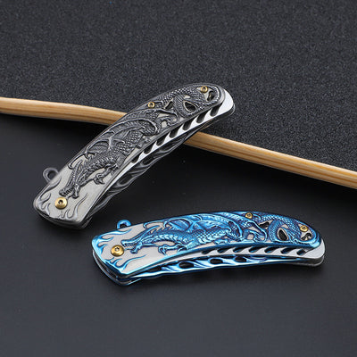 Cuchillo Táctico Plegable de Acero Inoxidable para Camping y Defensa Personal - Image 3