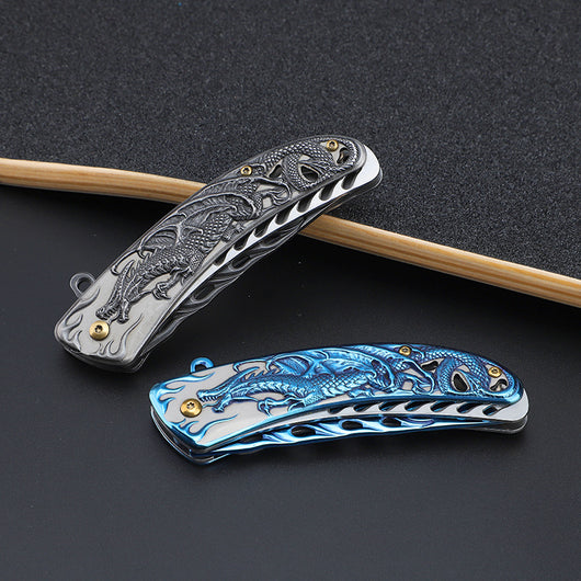 Cuchillo Táctico Plegable de Acero Inoxidable para Camping y Defensa Personal - Image 3