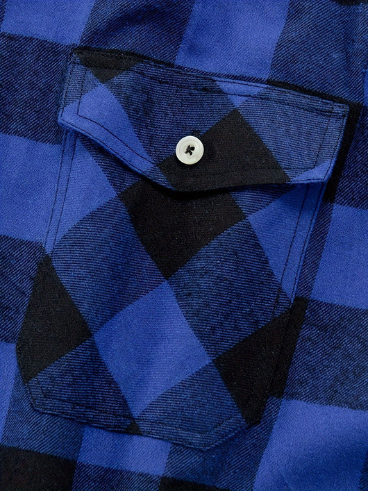 Camisa de Franela a Cuadros para Hombre - Uso Todo el Año - Image 26