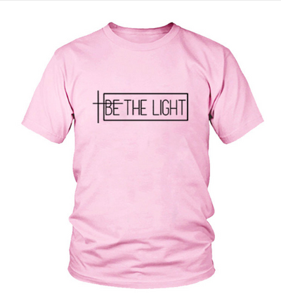 Camiseta Unisex Estampado 'BE THE LIGHT' - Casual y Versátil - Image 3