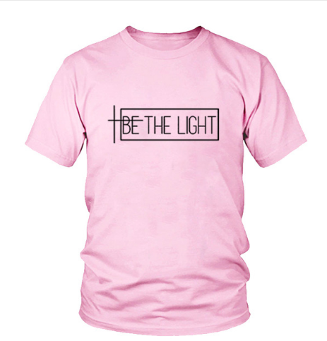 Camiseta Unisex Estampado 'BE THE LIGHT' - Casual y Versátil - Image 3