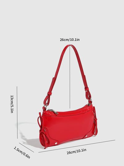 Bolso Bandolera Cuadrado Pequeño con Doble Moño - Diseño Minimalista Liso - Image 39