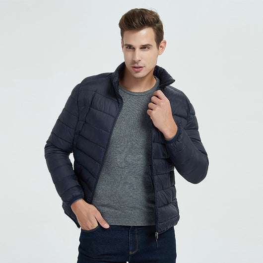 Chaqueta de Plumas para Hombre - Cuello Alto para Invierno - Image 2