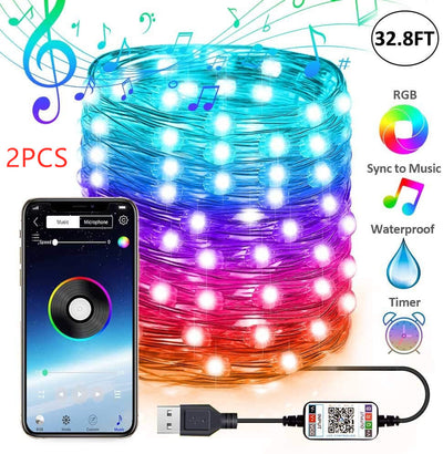 Luces LED Personalizadas para Árbol de Navidad - Cadena de Luces Decorativas - Image 5