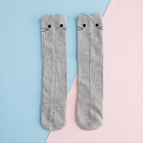 Calcetines Largos de Algodón Suave para Niños - Hasta la Rodilla
