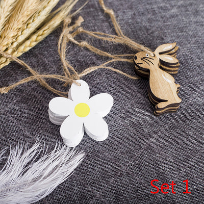 Adornos Colgantes Decorativos de Madera para Pascua - Image 8