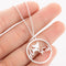 Pet Dog Footprints Paw Necklace Necklaces Chihuahua Rose Dorado