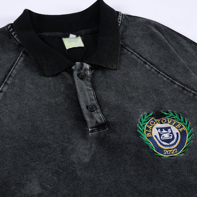 Polo Manga Corta con Bordado para Hombre - Image 10