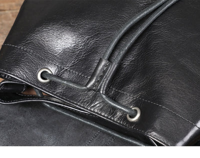 Mochila de Cuero Premium Gran Capacidad - Image 9
