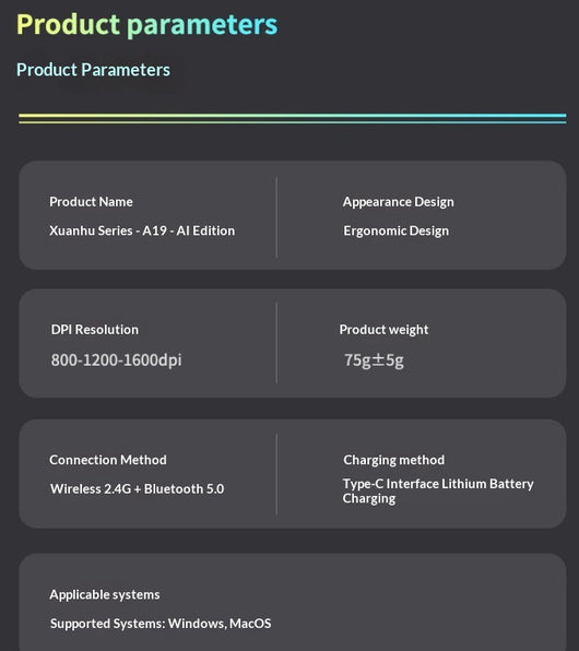 Ratón Inteligente por Voz con Bluetooth y Carga Inalámbrica - Image 18