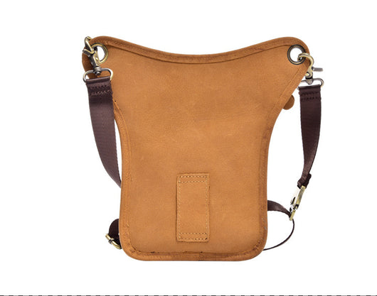 Bolsa Táctica de Cuero Genuino para Hombre - Riñonera Outdoor Ajustable - Image 19
