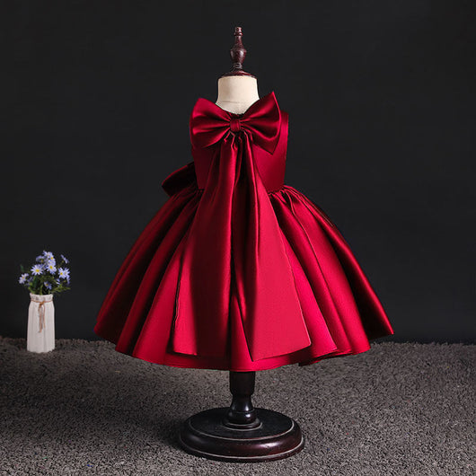 Vestido Princesa Infantil de Color Liso - Image 28