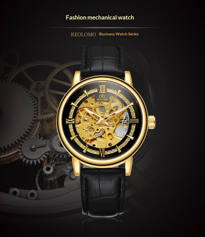 Reloj Mecánico Hombre Estilo Europeo Diseño Calado Elegante - Image 28