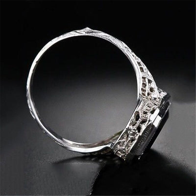Anillo de Esmeralda Natural para Mujer - Diseño Europeo y Estadounidense - Image 5
