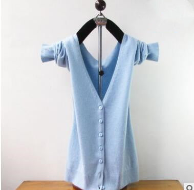 Cardigan de Cachemira Tejido para Mujer - Cuello V Elegante - Image 7