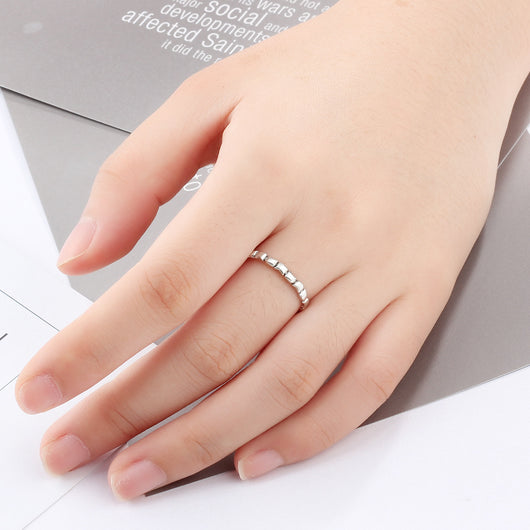 Anillo de Plata Esterlina con Bambú Fino - Image 3