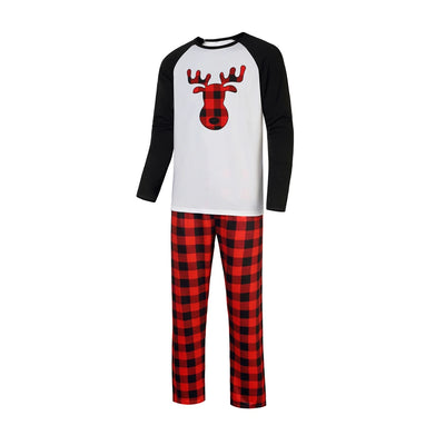 White long-sleeve pajama top with "wild one" graphic and red and black plaid pants. - Image 27