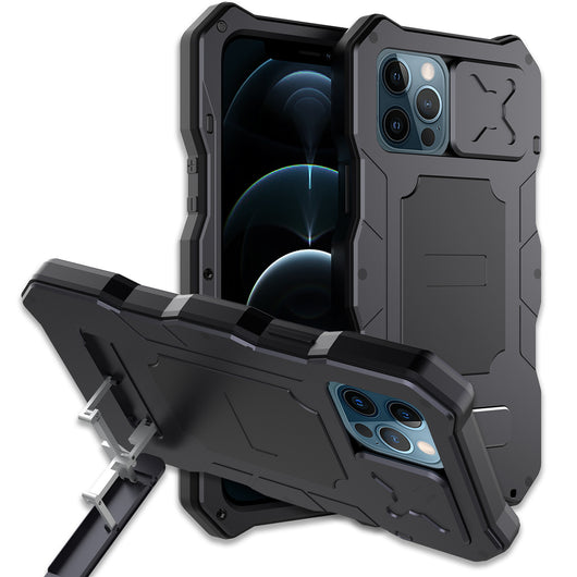 Funda Protectora 3 en 1 con Espejo y Soporte Metálico para iPhone - Image 7