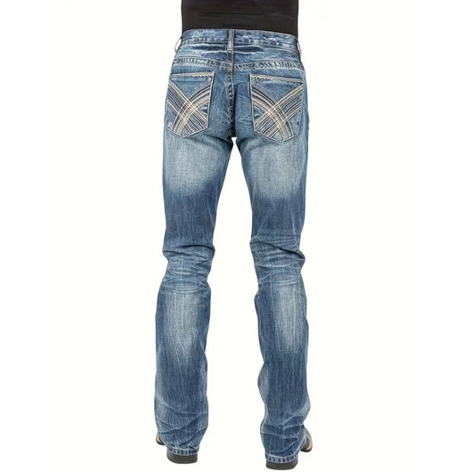 Jeans Rectos de Estilo Urbano para Hombre - Image 3