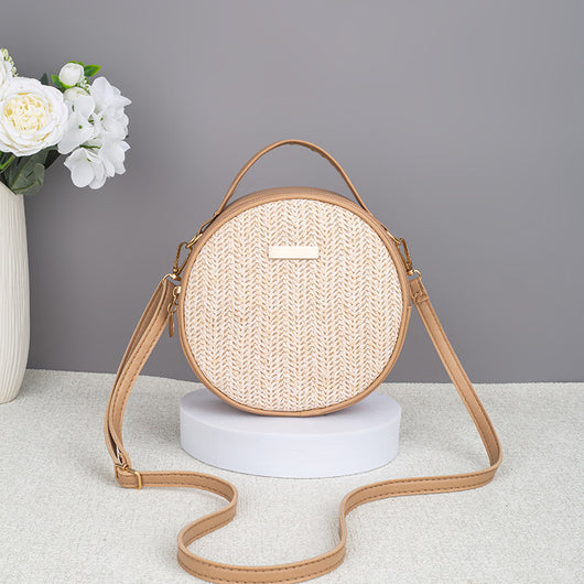 Bolsa de Paja Tejida Redonda para Mujer – Diseño Minimalista y Elegante - Image 16