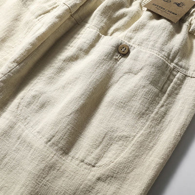 Pantalones Capri de Lino y Algodón Transpirables - Estilo Casual - Image 17