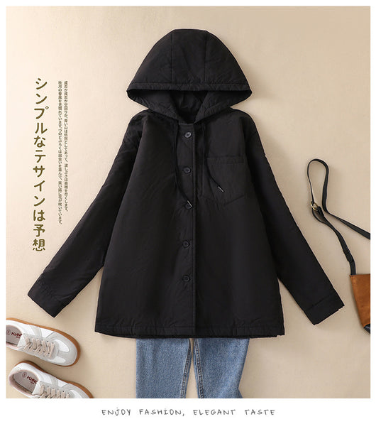 Abrigo Acolchado Elegante Oversize con Capucha para Tallas Grandes - Image 10