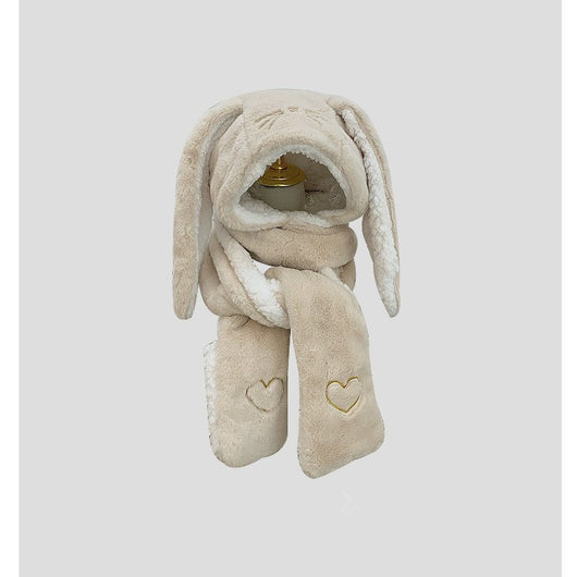 Gorro y Bufanda 2 en 1 con Orejas Largas y Forro Polar Cálido - Image 10