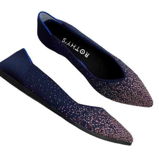 Zapatos de Tacón Punta Fina Tejidos Livianos para Mujer - Image 5