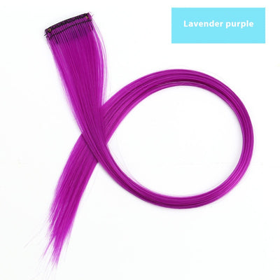 Extensiones de Cabello Teñido con Mechones de Colores Vibrantes - Image 15
