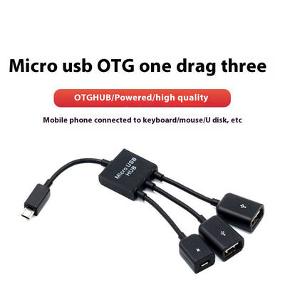 Adaptador Multipuerto USB para Smartphone - Teclado, Ratón y Unidad Flash - Image 2