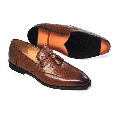 Zapatos de Cuero Artesanales para Hombre - Estilo Business Casual con Borlas - Image 16