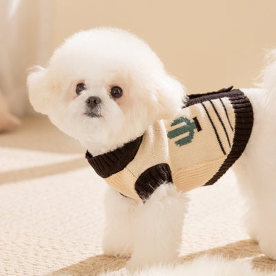 Suéter Cálido para Perros Pequeños - Cardigan de Punto Suave con Patrón Monstruo - Image 9