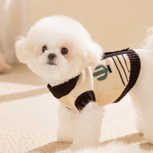 Suéter Cálido para Perros Pequeños - Cardigan de Punto Suave con Patrón Monstruo - Image 9