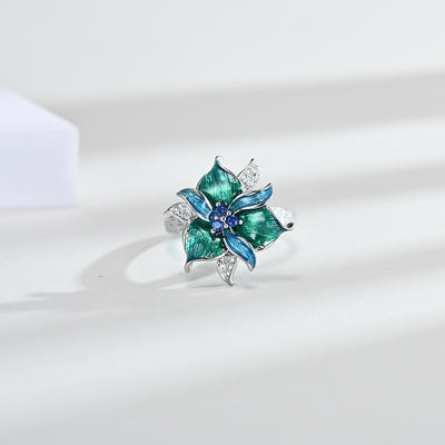 Conjunto de Aretes y Dije en Resina Epoxi Púrpura - Image 2