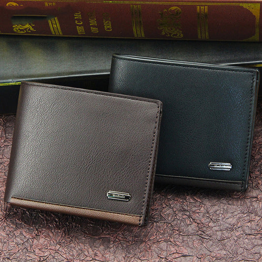 Billetera Ejecutiva Horizontal de Tres Compartimentos para Hombre
