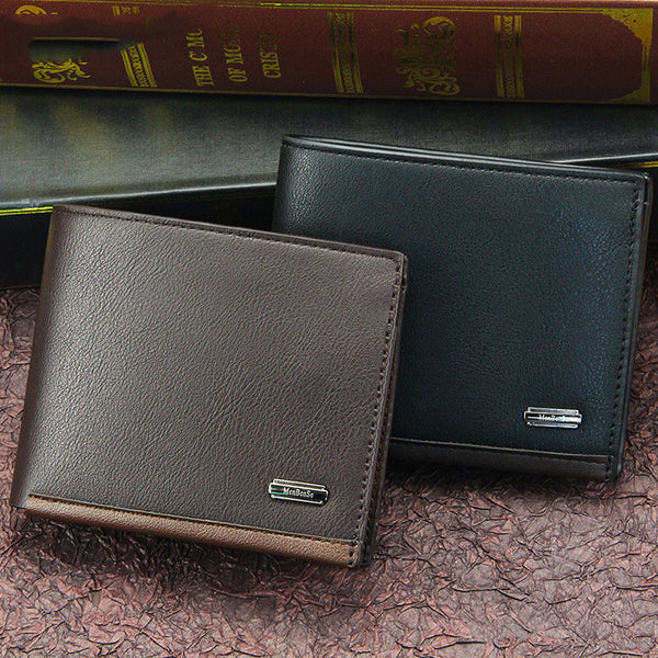 Billetera Ejecutiva Horizontal de Tres Compartimentos para Hombre