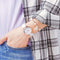 Reloj de Moda Simple con Estrella de Cinco Puntas Luminosa