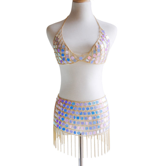 Vestido de Lentejuelas Brillante para Fiesta Nocturna - Image 3
