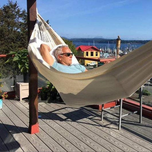 Hamaca de Camping Portátil - Cama Colgante de Algodón para Viajes y Supervivencia