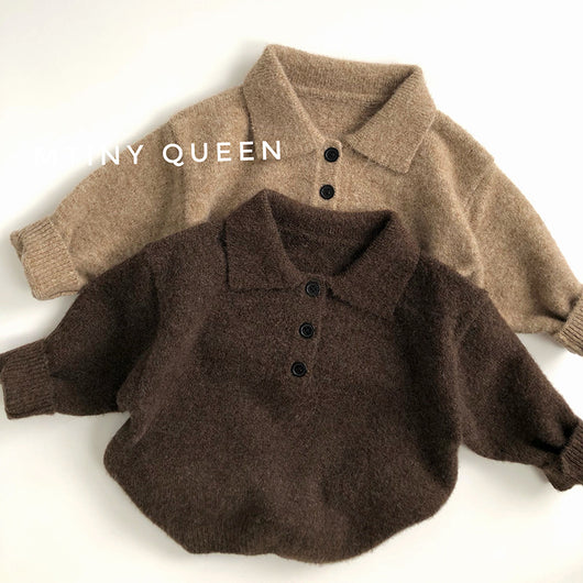 Abrigo Tejido Retro con Cuello Vuelto - Estilo Clásico Moderno - Image 11